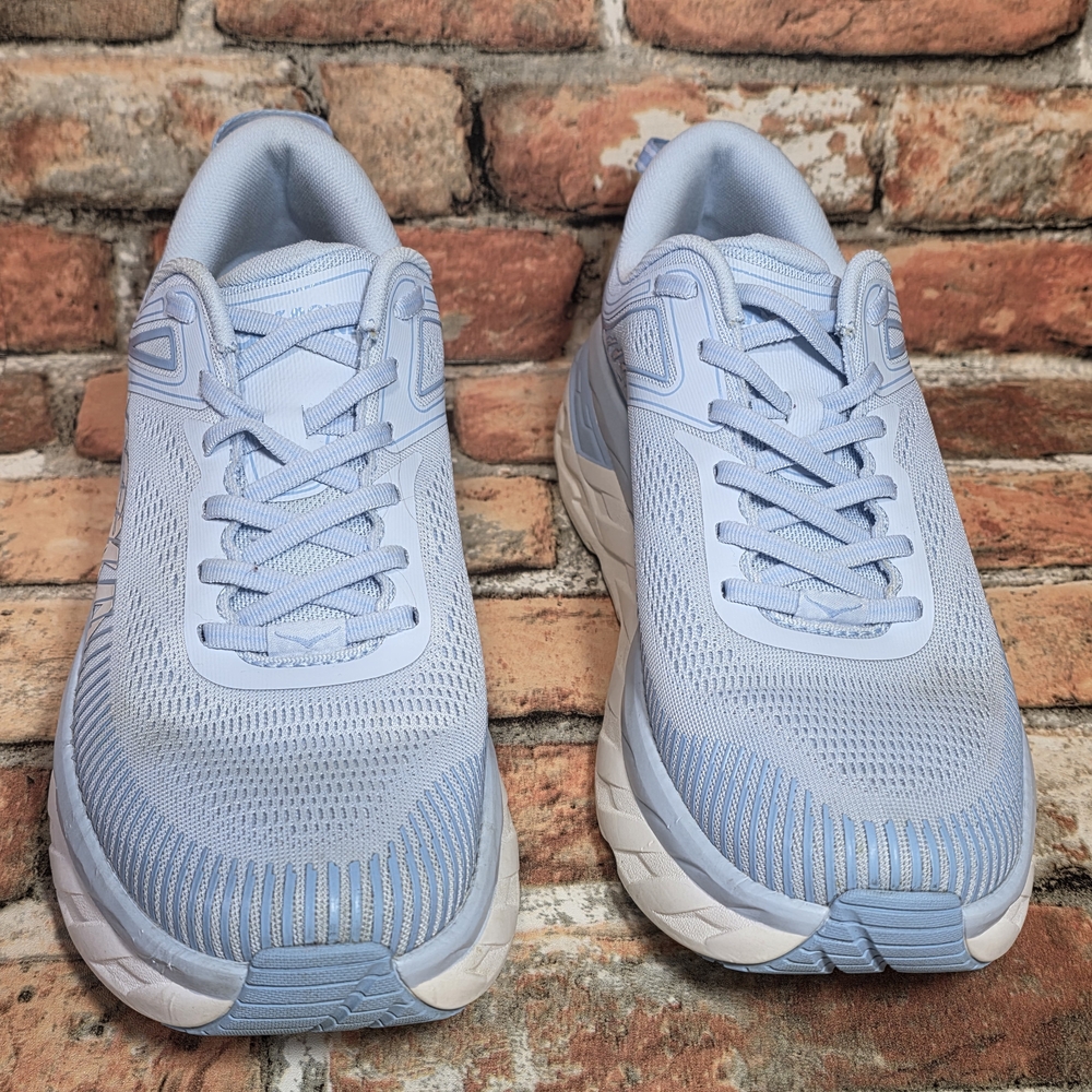 Women's Hoka One Bondi 7 Ice Water/white sz 10.5 - Picture 3 of 11